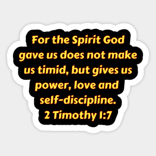 Bible Verse 2 Timothy 1:7 Sticker